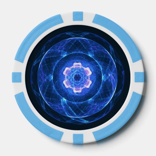 Cherenkov Radiation Poker Chips (Voorkant)