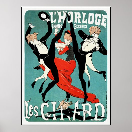 Cheret Art Nouveau Poster: Les Girard: Dans Poster (Voorkant)