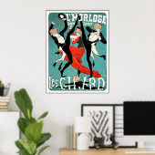 Cheret Art Nouveau Poster: Les Girard: Dans Poster (Thuiskantoor)