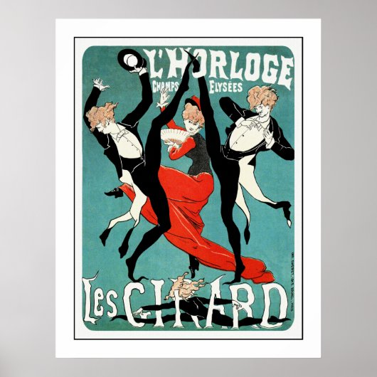 Cheret Art Nouveau Poster: Les Girard: Dans Poster (Voorkant)