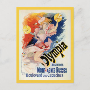  Chéret belle époque Paris theater en Briefkaart