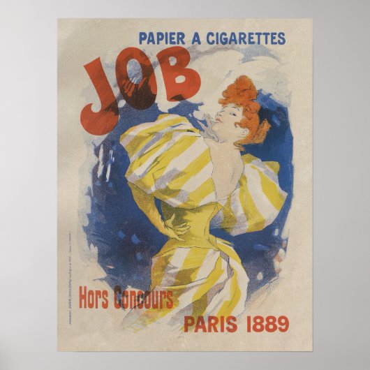 Cheret Jules, Papier a Cigaretes Job, 1895 Poster (Voorkant)