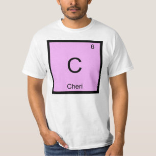 Cheri Naam Chemie Element Periodiek Systeem T-shirt