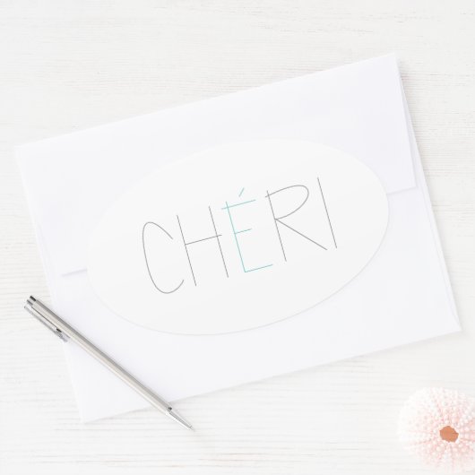 CHERI OVALE STICKER (Envelop)