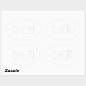 CHERI OVALE STICKER (Vel)