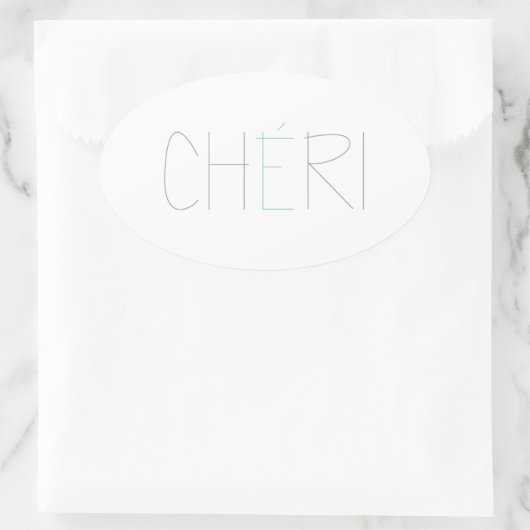 CHERI OVALE STICKER (Tas)