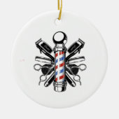 Cherie Huntley Het Barber Collectie Keramisch Ornament (Voorkant)