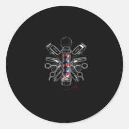 Cherie Huntley Het Barber Collectie Ronde Sticker