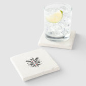 Cherie Huntley Het Barber Collectie Stenen Onderzetter (Zijkant)