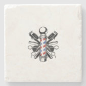 Cherie Huntley Het Barber Collectie Stenen Onderzetter (Voorkant)