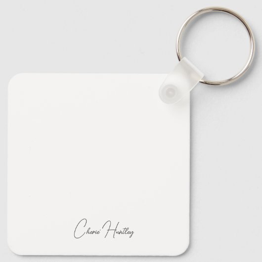 Cherie Huntley Sleutelhanger (Achterkant)