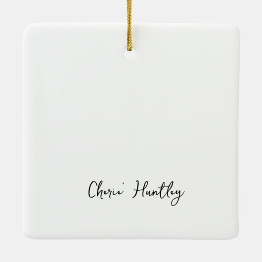 Cherie Keramisch Ornament (Achterkant)