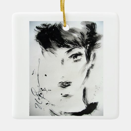 Cherie Keramisch Ornament (Voorkant)