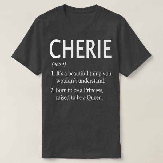Cherie Naam Gift 154 T-shirt (Design voorkant)