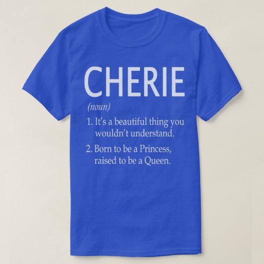 Cherie Naam Gift 99 T-shirt (Design voorkant)