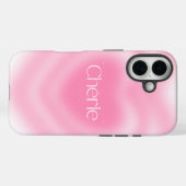 Cherie Pink Heart Iphone Case | Roze esthetiek (Achterkant (horizontaal))