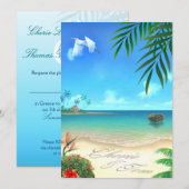 Cherie & Tom Exotic Beach: op maat: Kaart (Voorkant / Achterkant)