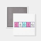 Cherine periodieke table name magnet (Voorkant / Achterkant)