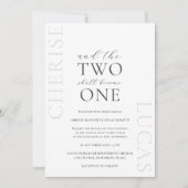 Cherise Elegant Simple katholieke Wedding Invitati Kaart (Voorkant)