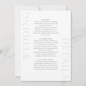 Cherise Elegant Simple katholieke Wedding Invitati Kaart (Achterkant)