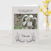 Cherish Angel Kaart (Gele Bloem)