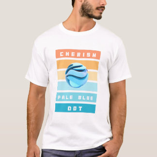Cherish Bleek Blue Dot for Earth Day T-shirt