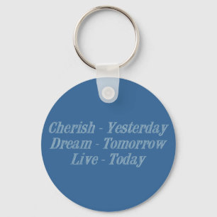 Cherish blue sleutelhanger