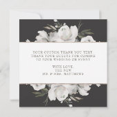 Cherish Bruiloft Liefde en Bedankt Vierkant (Achterkant)