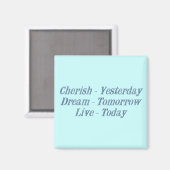 Cherish dark blue magneet (Voorkant / Achterkant)