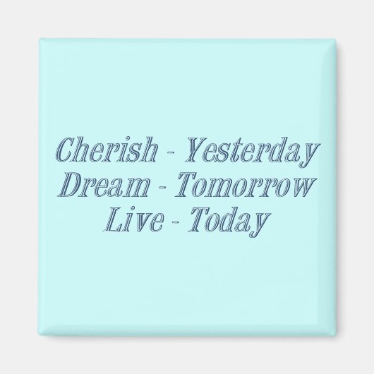 Cherish dark blue magneet (Voorkant)