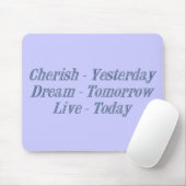 Cherish dark blue muismat (Met muis)