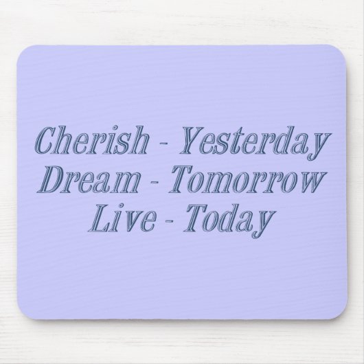 Cherish dark blue muismat (Voorkant)