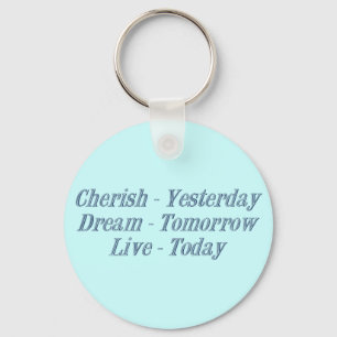 Cherish dark blue sleutelhanger