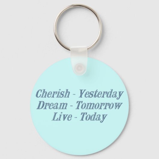 Cherish dark blue sleutelhanger (Voorkant)