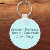 Cherish dark blue sleutelhanger (Voorkant)