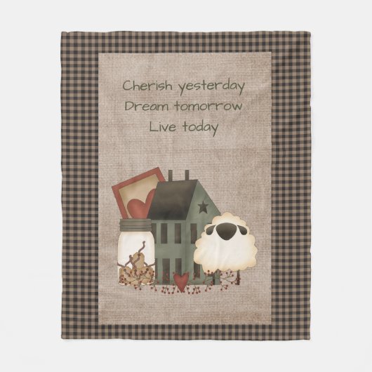 Cherish Dream Live - primitief land Fleece Deken (Voorkant)