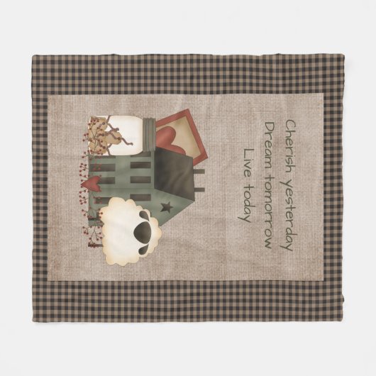 Cherish Dream Live - primitief land Fleece Deken (Voorkant (Horizontaal))