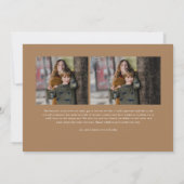 Cherish each Moment Script Photo Merry Kerstmis Kaart (Achterkant)