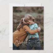 Cherish elk moment 2 foto Holiday Kerstmis Kaart (Voorkant)