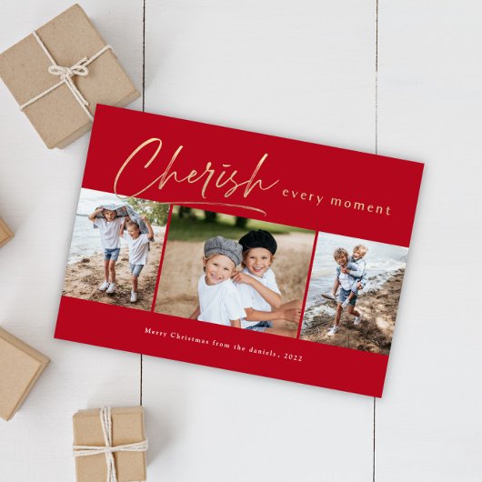 Cherish Elke Moment 3 foto Feestdagenkaart