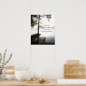 Cherish Elke ochtend - Foggy Lake Poster (Keuken)