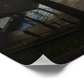 Cherish Elke ochtend - Foggy Lake Poster (Hoek)