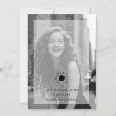 Cherish Exquisite Delicate Minimalist Black White Kaart (Voorkant)