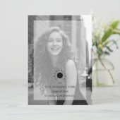 Cherish Exquisite Delicate Minimalist Black White Kaart (Staand voorkant)