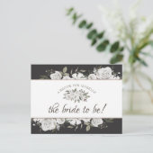  Cherish Floral Bride to Be Recipe Kaart (Staand voorkant)