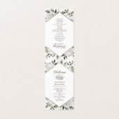  Cherish Floral Wedding Ceremony Programma (Buitenkant ongevouwen)