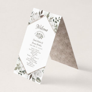  Cherish Floral Wedding Ceremony Programma