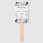  Cherish Floral Wedding Ceremony Programma Handwaaier (Achterkant)