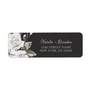 Cherish Floral Wedding Retouradres Etiket