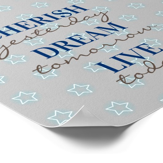 Cherish Gisteren Dream Live Vandaag Poster (Hoek)
